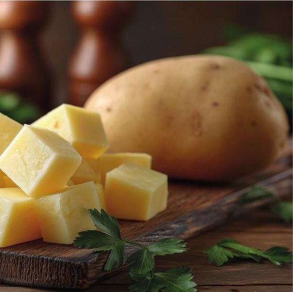 Serviervorschlag Potato Cubes