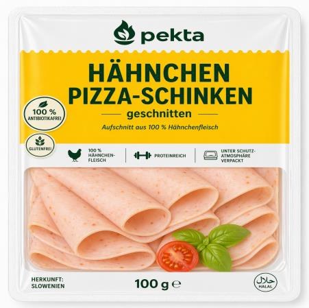 Verpackung Hähnchen Pizza-Schinken