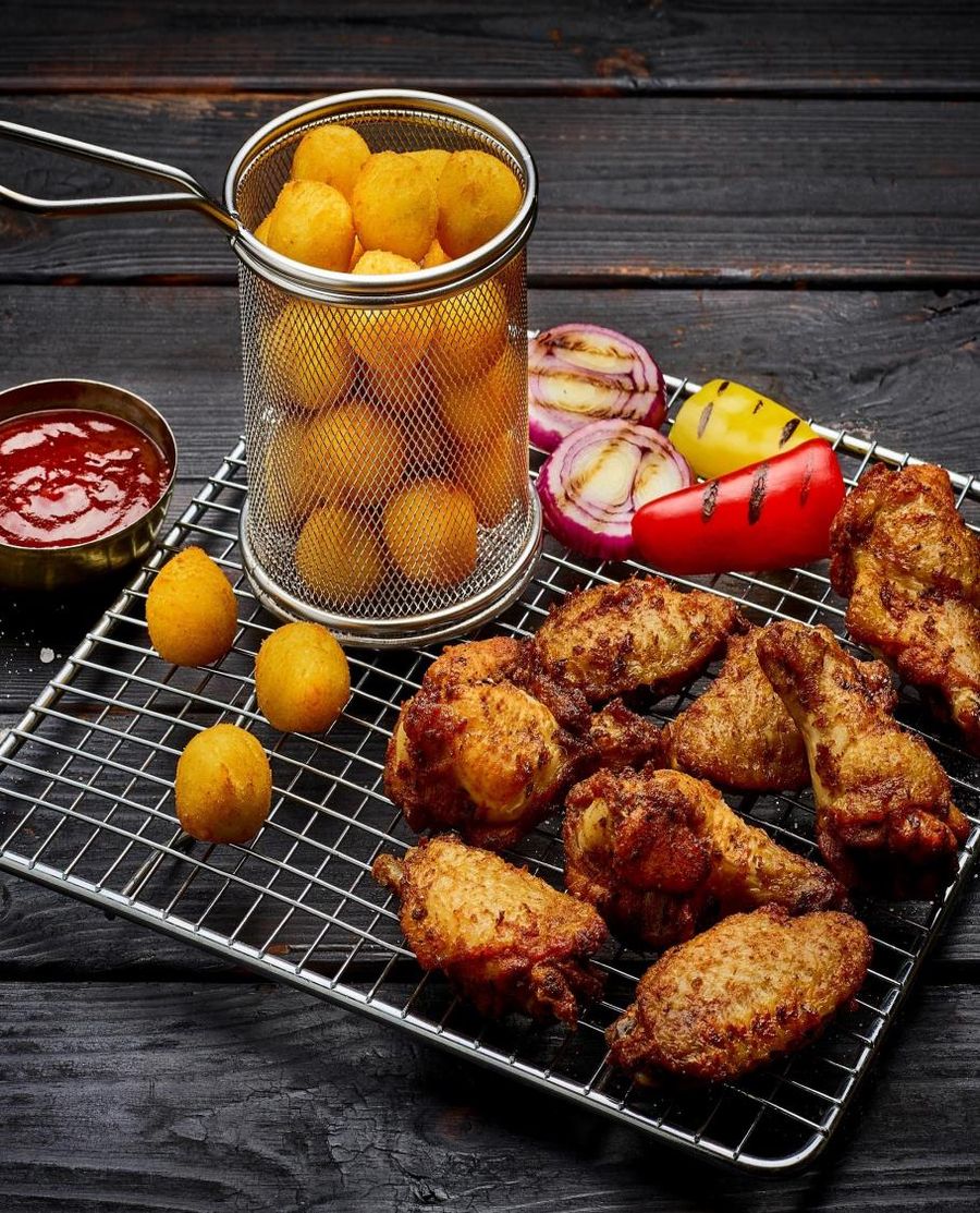 Serviervorschlag Chicken Wings Ofen-Art